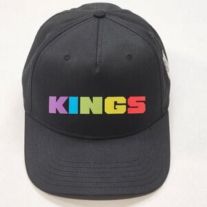 OTTO‎ Kings Baseball Cap Black Rainbow Logo Adjustable Snapback One Size